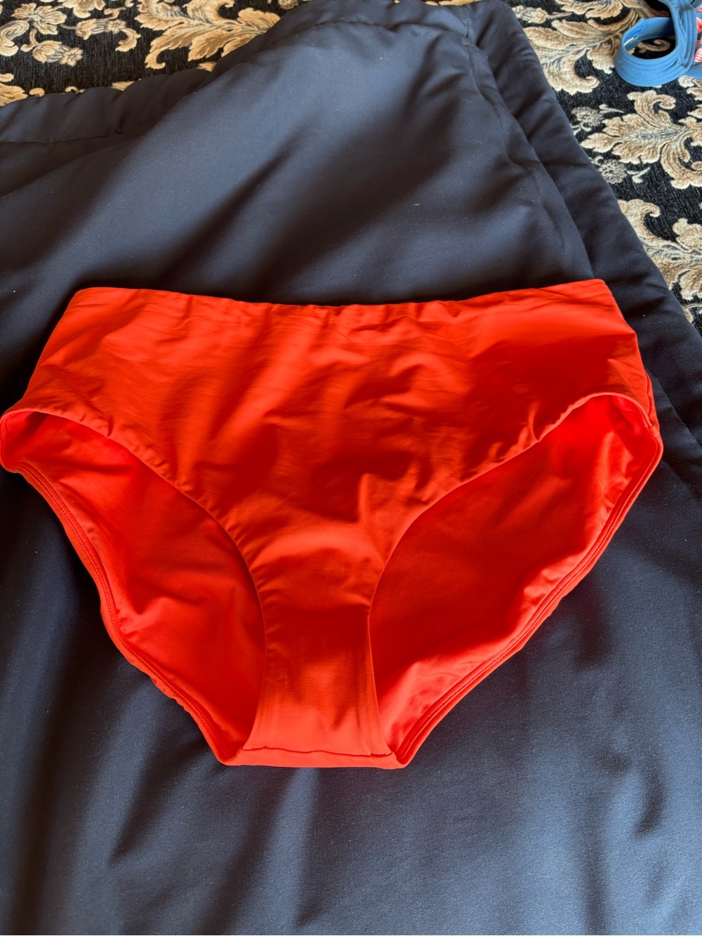 NWOT Lands end orange high waisted bathing suit Bottom.